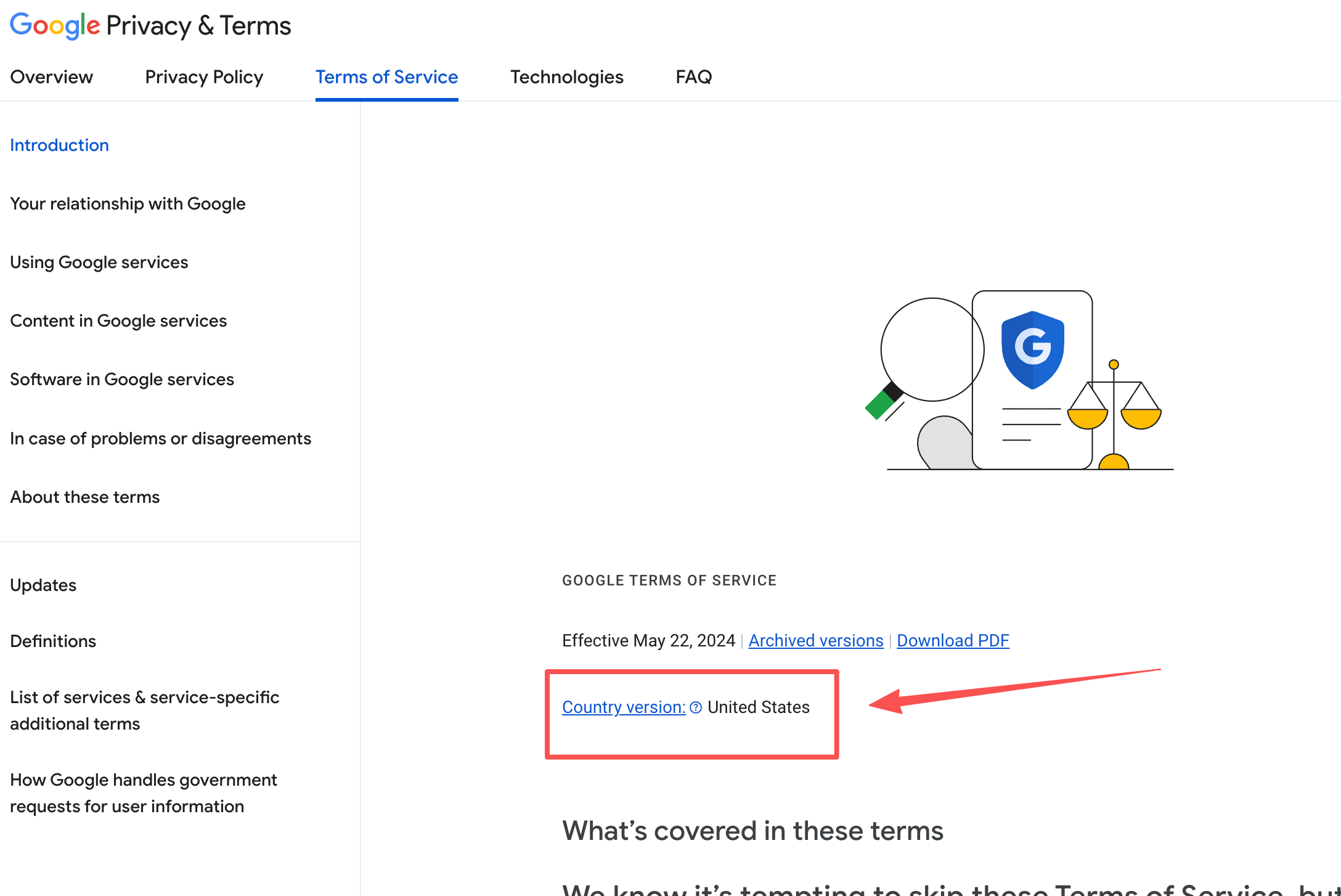 查看 Google 账号地区
