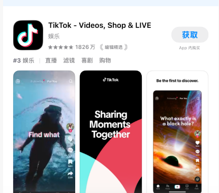 App Store 下载 TikTok